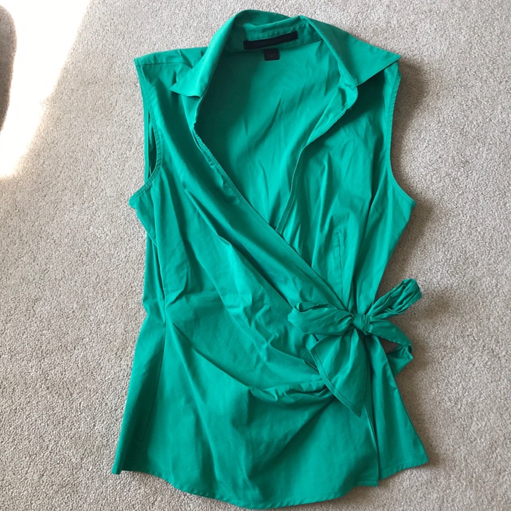 Teal wrap tank